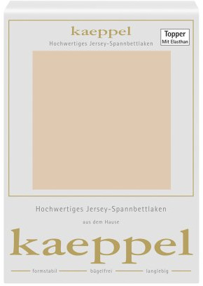 Kaeppel L-11676T-41L1-U5KS Spannbetttuch Single Jersey Mako Elastan Topper, 100-200 cm