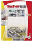 Fischer - Tasselli per calcestruzzo, 4x20 mm, 30 pezzi, Nylon, Bianchi