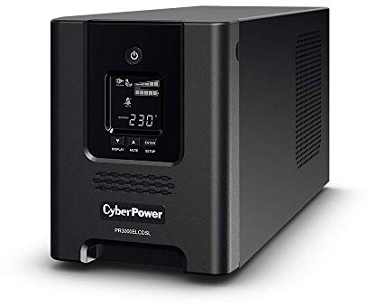 CyberPower PR3000ELCDSL Professional Tower series, 3000VA/2700W, 8 IEC C13 + 1 IEC C19 outlets, Business software, Tower