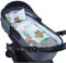 Babylux 2 TLG. Set Bezug für Kinderwagen Stubenwagen oder Wiege Garnitur Bettwäsche Kissen Decke 60 x 78 cm (55. Eule Grün)