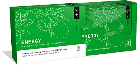 Vit2go ENERGY (10 Beutel) - Energy Drink Pulver (124 mg), Guarana und Taurin, ist dein idealer Booster Energy Drink für einen sofortigen Energieschub.