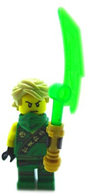 LEGO Ninjago: Minifigur Lloyd Garmadon (grüner Ninja) mit Jadeschwert 2015 Neuheit von Ninjago