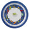 Tyrrell Katz Kids Dinosaurs Printed Plate in Melamine - Dishwasher Safe Children's Outdoor Dining Everyday Tableware - 21.5 cm