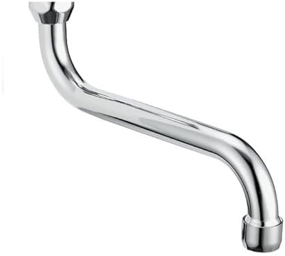 400313 Schläfer | Universeller S-Rohrauslauf 200 mm für Wandarmatur, verchromtes Metall, 3/4 Zoll Anschluss, Wasserspar-Strahlregler kompatibel mit Neoperl, Ersatz-Auslauf für Wandbatterie