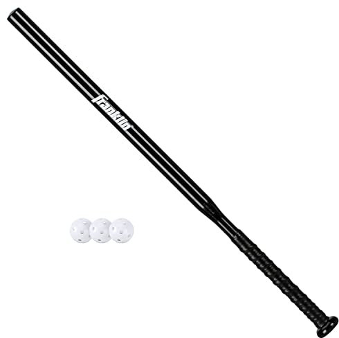Franklin Sports Uni – Erwachsene MLB Baseball-Trainingsschläger dünner Schlagübungen – Skinny Mini-Schläger + Ball-Set für Kontaktschläger – 76,2 cm, Mehrfarbig/Meereswellen (Ocean Tides), 30 Inch