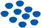 FRANKEN Magnete Rund, 10 Stück, Hochwertige Haftmagnete für Büro, Haushalt, Werkstatt, ideal für Whiteboards, Kühlschrank, Plantafeln oder Schaukästen, 24 mm, Blau, HM20 03