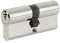 Yale Euro Double Cylinder, 3 Keys Supplied, Standard Security, Visi Packed, Suitable for All Door Types, Nickel Finish, 30:10:30 (70 mm)