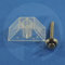 100Stck Abstandhalter Trapezprofil 70/18 + 100 Spenglerschrauben 4,5x55 A2 V2A