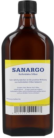 Sanargo Kolloidales Silber Flaschen