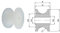 Zabi Nylon Seilrolle d= 44 mm fur Seil 20 mm Kunststoffprofilrollen ohne Lager (Gleitlager) d = 44 mm/20