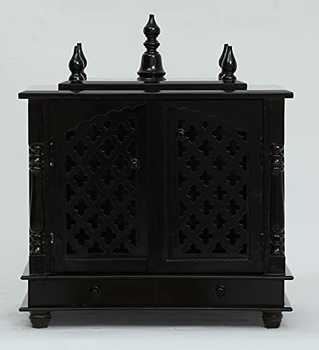 Jodhpur Handicrafts Tempel aus Holz mit weißem Licht