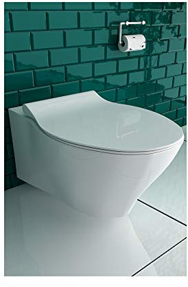 WC suspendu avec fonction taharet – Réservoir WC sans marge – Rimless WC Bidet Fonction