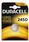 Duracell 2450 Lithium 3V non-rechargeable battery - (Lithium, Button/coin, CR2450, Stainless steel)