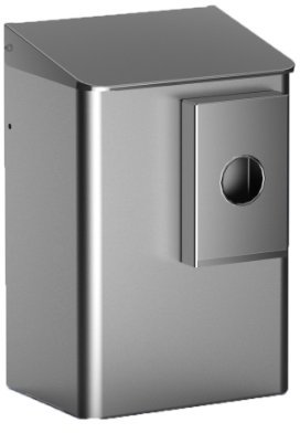 All Care 8403 MediQo-line Edelstahl Sanitär Abfalleimer 6 Liter + Hygienebeutelspender, Edelstahl