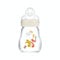 MAM Biberon verre, 170 ml – 0+ mois – Tétine débit 1, vitesse lente – Blanc
