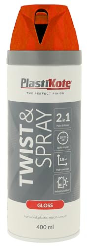 Plasti-kote Premium Spray Paint Gloss 400ml Bright Red