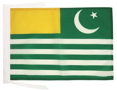 AZ FLAG - Flagge Asad Jammu Und Kaschmir - 45x30 cm Mit Kordel - Asad Kaschmir Fahne 30 x 45 cm - Flaggen