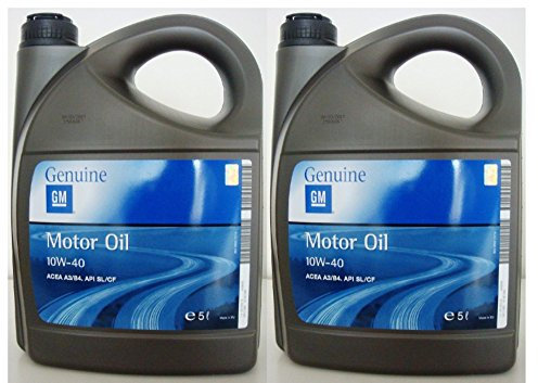 General Motor oil semisintetico 10w40 ACEA A3/B4 API SL/CF 2 taniche da 5L = 10L