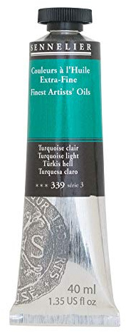 SENNELIER Artists' Extra Fine Oil, 40 ml Tube, Series 3, Turquoise Light, (10-130411-339)