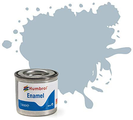Humbrol Enamel Paint 14ML No 127 US Ghost Grey - Satin