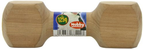 Nobby - Manubrio in legno, 125 g per cani da riporto di piccola taglia