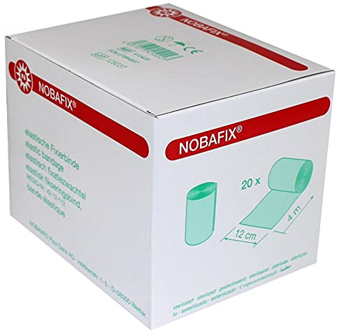 Nobafix 4m x 12cm Fixierbinden elastisch 20 Stück
