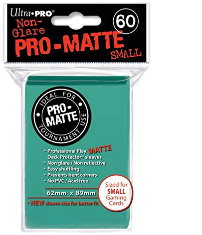Ultra Pro 84152 - Small Sleeves - Matte - Aqua, 60