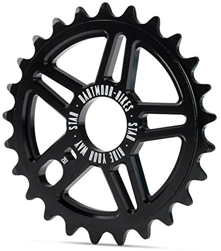 DARTMOOR Star Alu 7075, 25t BMX-Krone, Schwarz
