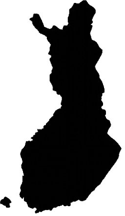 2x Auto Aufkleber Car Sticker Finnland Car Sticker (ca 11 x 9 cm) (Schwarz)