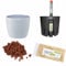 Hydrokultur Sets Happy-Nature Set5 Blumentopf Venus weiß 11/09 Ø 14cm H 10cm+KT+WA+BT+HD50