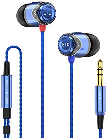 SoundMAGIC E10 High Fidelity Kopfhörer Smartphone Earbuds In Ear Kopfhörer Hochwertige Ohrhörer mit Noise Reduction - Blau