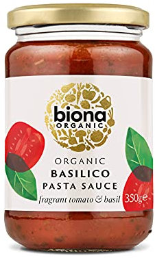 Biona Organic Basilico Tomato and Basil Pasta Sauce 350g (Pack of 6)
