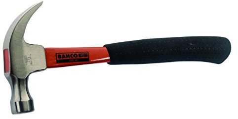 Bahco 428-13 Claw Hammer with Fibreglass Handle, Silver/Black/Orange, 580 g 315 mm