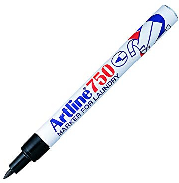 Artline Ek750 Marker für Wäsche, Schwarz