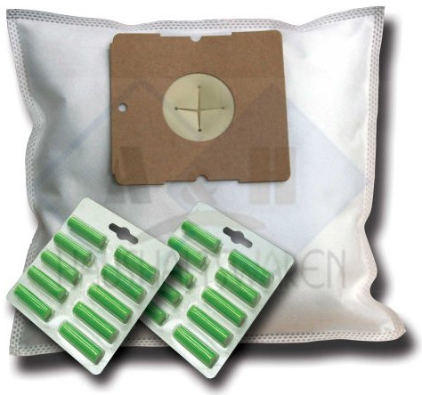 20 Bolsas de aspiradora + 20 varillas de aroma Adecuado para Solac AB 2700, 2720 Springtec, AB 2750 Springtec Parquet