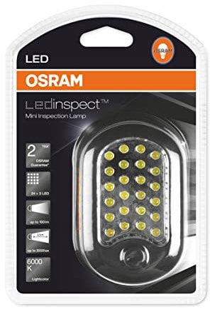 OSRAM LEDIL302 LEDinspect HOME MINI 125, Lampada da Lavoro a LED Alimentata a Batteria, LEDIL202, in Particolare per Lavori su Veicoli nei Garage, Scatola di Cartone (1 Pezzo)