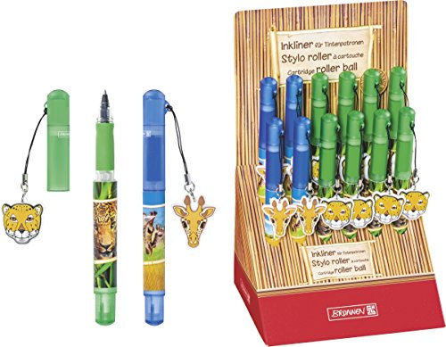 Brunnen 102911124 Inkliner / Tintenroller Motiv Fans of Earth (mit Tieranhänger)