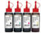 Octopus 4X 100 ml Tinte, Druckertinte kompatibel für Epson 104 EcoTank ET-2710, ET-2711, ET-4700 CMYK Drucker, Nachfülltinte (kein OEM)