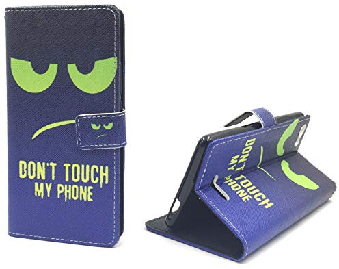 König-Shop Etui pour Téléphone Mobile Schutz-Tasche Wiko Fever 4G Smartphone Housse Pliante - Vert