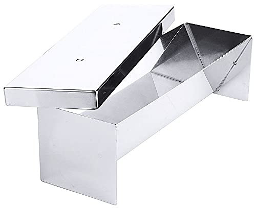 Contacto Edelstahl Pastetenform dreieck spitz, 26 x 8 x 7,5 cm, mit Deckel