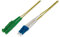 DIGITUS AL-9E2000LC-01I – Glasfaserkabel OS2 – 1 m – E2000 (APC) zu LC (UPC) – Duplex LWL Kabel – 1/10 Gbit/s – SM Singlemode Glasfaser LAN Kabel – Fasertyp: 9/125 µ – Gelb (Yellow)