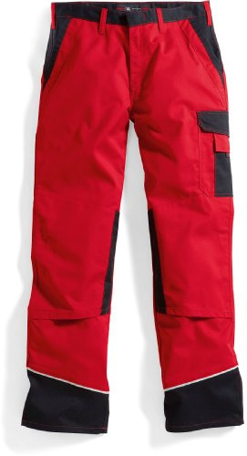 BP 1609-559-81-56n Arbeitshosen, mit Taschen, 245,00 g/m² Stoffmischung, rot/schwarz, 56n