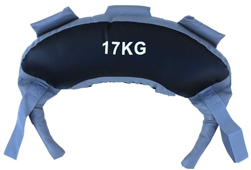 Lisaro Gewichtssack für Fitness Krafttraining, gefüllten Gladiatorbag, Power Bag, Ideal für Viele Functional Training Running Rucking Strongman Lifting Workout Trainingsbag 17 kg