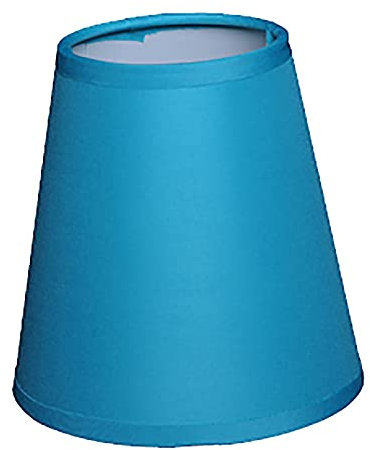 Dirk Davids Leuchten GmbH Lampenschirm Aufstecker Aqua Blau Kronleuchter Klemmschirm - (A) Ø 11cm unten - (B) Ø 7cm Oben