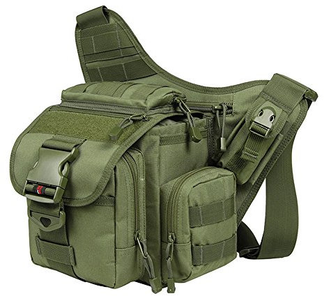 Outdoor peak Unisex Hochwertiges Nylon Kameratasche Umhängetasche Fototasche Hüfttaschen Bauchtasche Sporttasche wasserfest Systemkamera Tragetasche(Armee grün)
