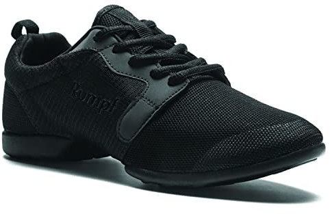 Rumpf Mojo Dancesneaker Tanzsneaker Tanzschuhe Hip Lindy Hop Gymnastik Trainings Hallen Aerobic Schuhe , schwarz, GB 6, EU 39.5