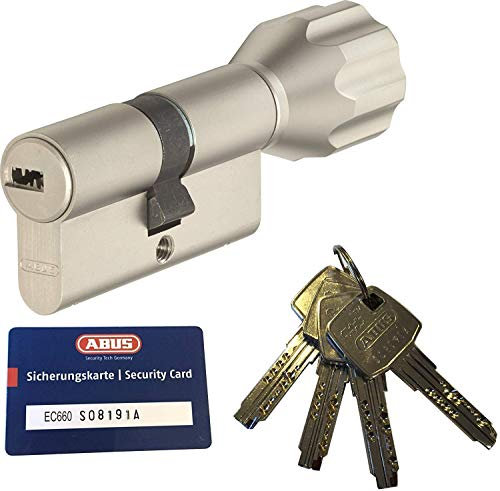 ABUS EC660 ECK660 Profil-Knaufzylinder Länge (a/b) Z30/K30mm (c=60mm) mit 4 Schlüssel, mit Sicherungskarte