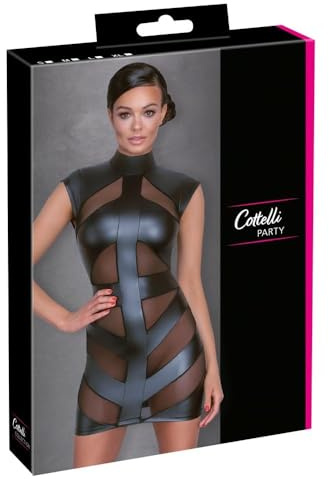 Cottelli Party Damen Kleid-27179051031 Kleid, Schwarz, M EU
