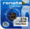 Renata - Pile bouton oxyde argent 376 RENATA 1.55V 27mAh - Blister(s) x 1