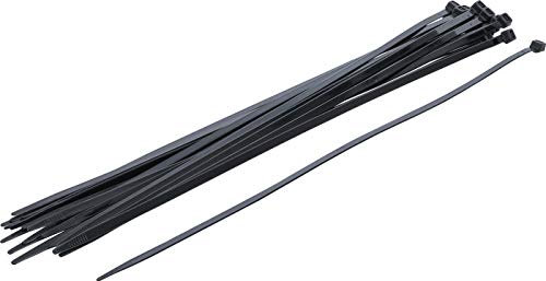 BGS Diy 80879 - Assortiment de colliers plastique - noir - 7,6 x 500 mm - 20 pièces